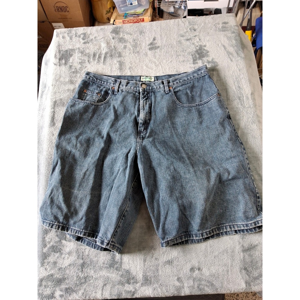 Vintage Guess Jeans‎ Mens Denim Shorts Size 38 Dark Wash Made in USA 15900